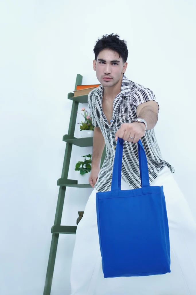 Heavy Canvas Gusset Shopping Tote Bag