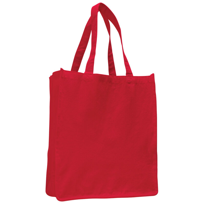 Q125400-Heavy Canvas Jumbo Shopper Gusset Tote Bag