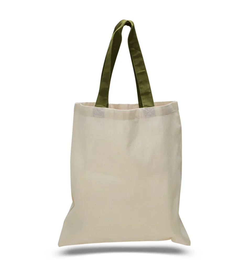 Product of the Month: QTB6000 Economical Tote Bag with Color Handles 37 Economical Tote Bag with Color Handle qtees - Branding Products