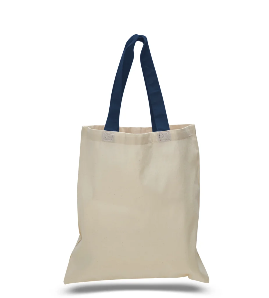 Product of the Month: QTB6000 Economical Tote Bag with Color Handles 24 svg%3E