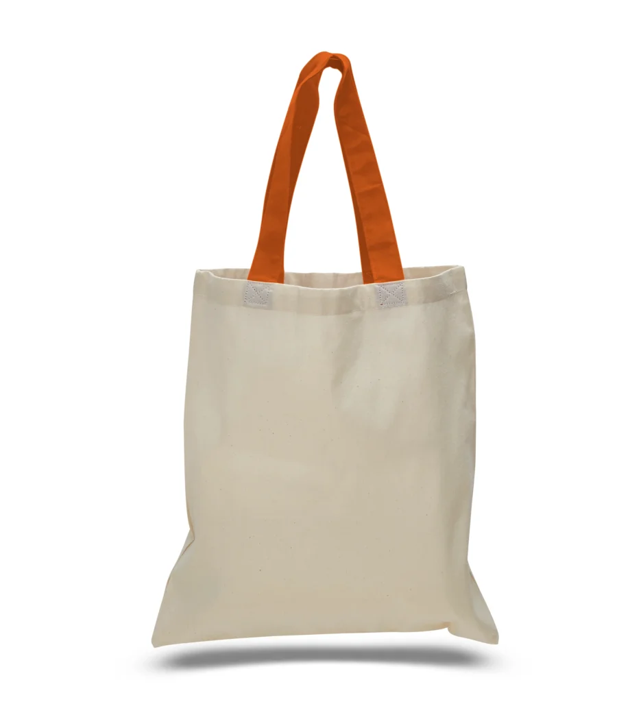 Product of the Month: QTB6000 Economical Tote Bag with Color Handles 18 svg%3E