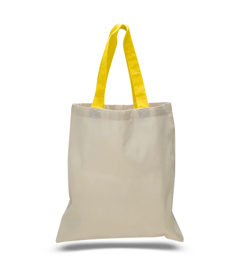 Product of the Month: QTB6000 Economical Tote Bag with Color Handles 16 svg%3E