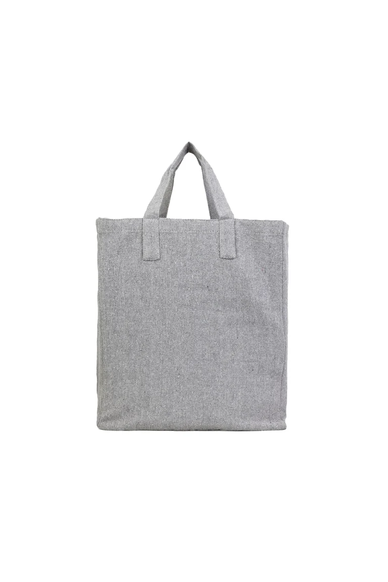 Sustainable Recycled Grocery bag with gusset made from 100% Recycled Cotton tote bag