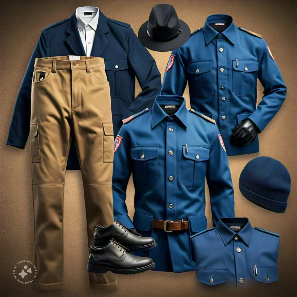 workwear and uniforms made from twill fabric