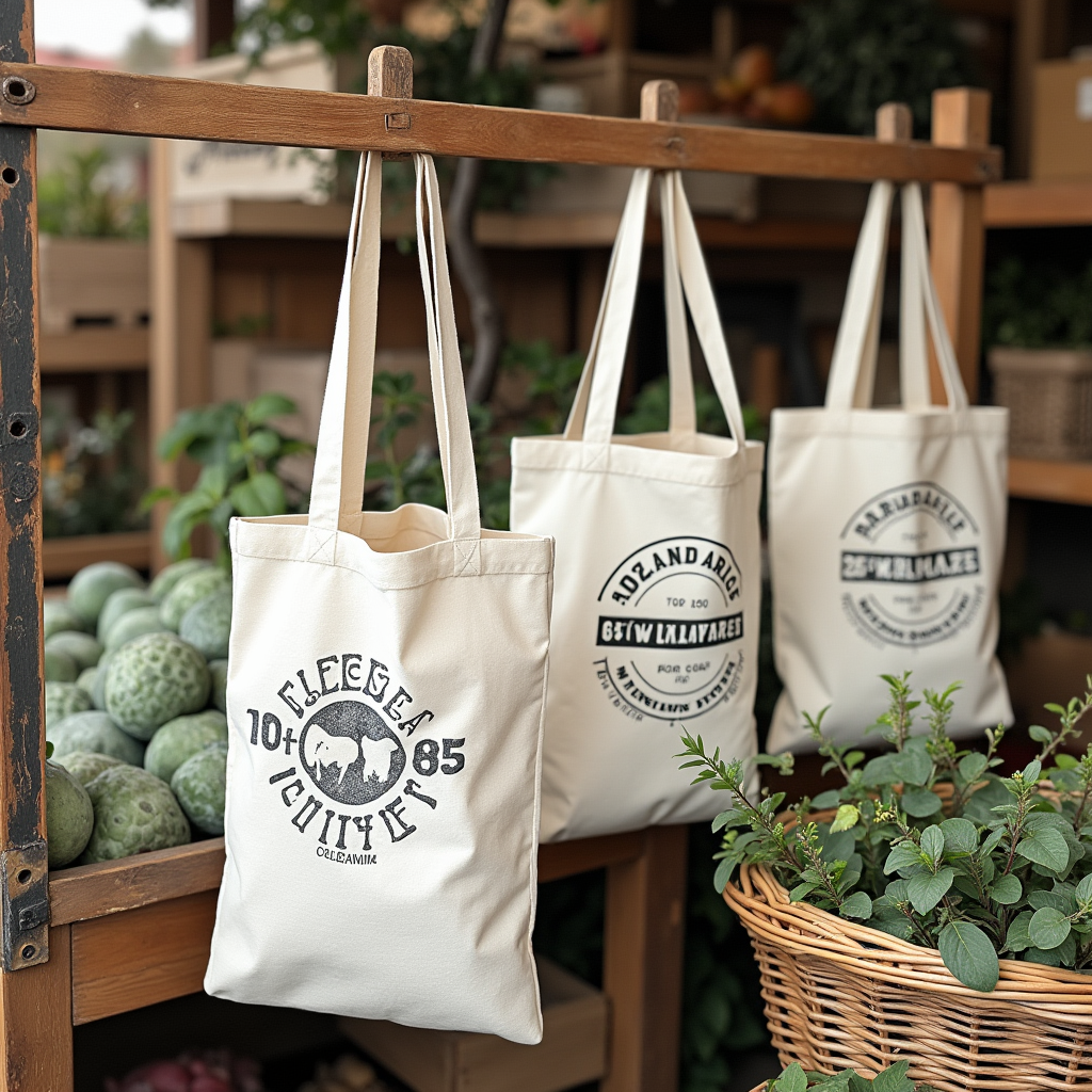 cotton canvas tote bags in farmers market 7cq7chvwazaul1ilhay3 1