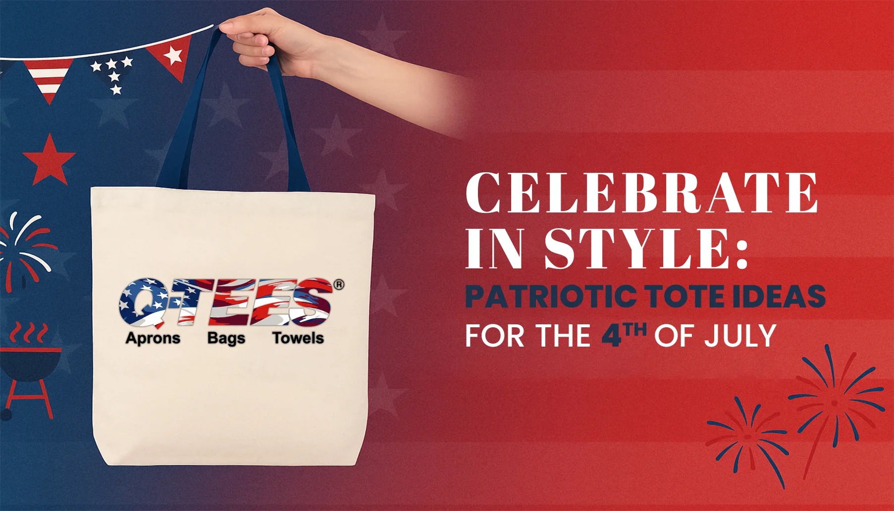 Custom Patriotic Tote Bag Ideas for the 4th of July