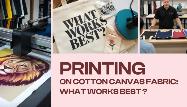 Printing on Cotton Canvas Fabric heat press screen print