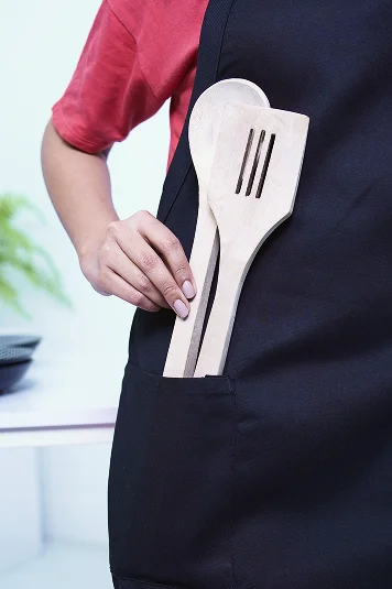 Product Spotlight — Q-Tees Full-Length Apron with 2 Patch Pockets (Q4350) 4 svg%3E