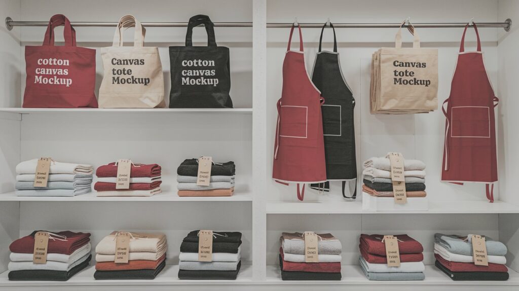 Why Cotton Canvas Is the MVP of Holiday Promotions 9 a photo of a display shelf mockup with b yWWYScURQBeCa4ooGctTyA Xz e4sUoTKKEwg8dwt3qLw