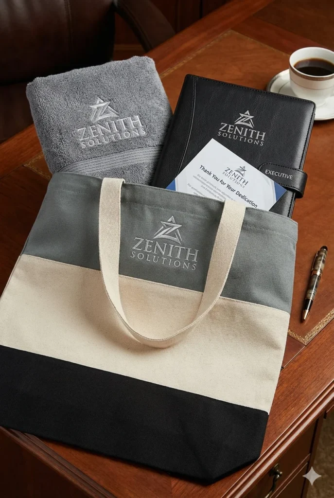 Product Spotlight Q-Tees Heavy Canvas Tri-Color Promotional Tote Bag (Q125900) 8 Corporate gifting