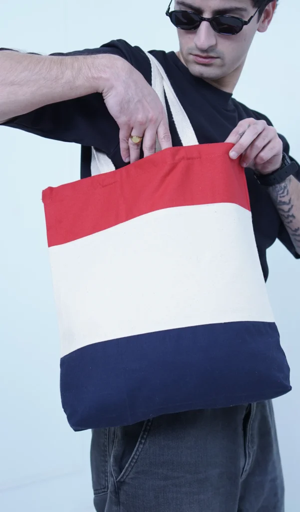 Product Spotlight Q-Tees Heavy Canvas Tri-Color Promotional Tote Bag (Q125900) 4 Q125800 zoom