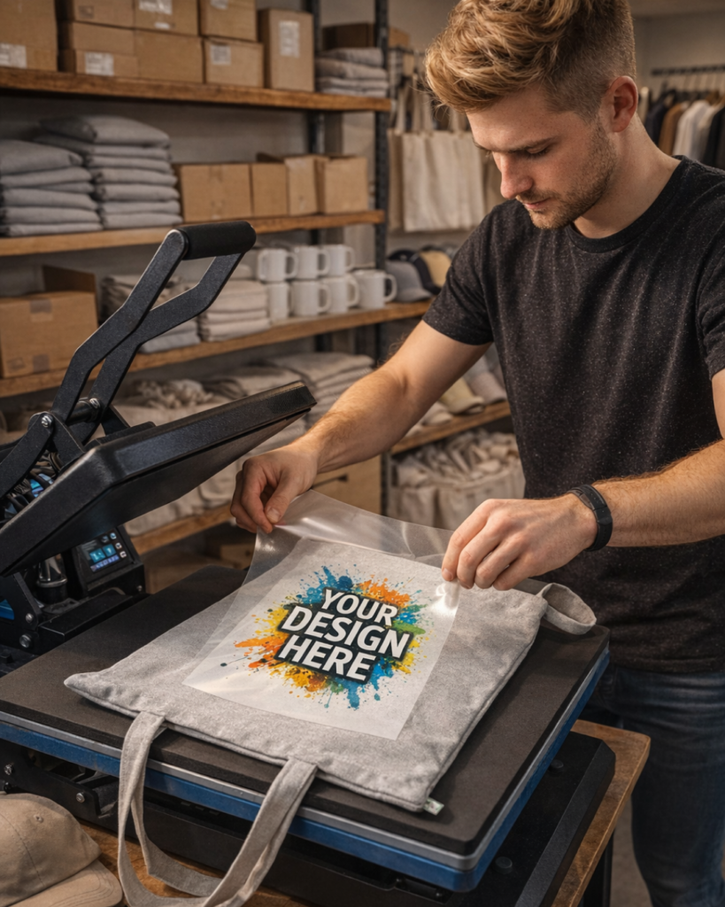 Sustainable Promotional Bags Recycled for a Greener Future: Q-Tees S800 & S900 10 S800 Heatpress
