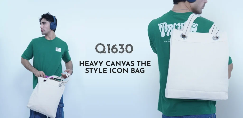 Product Spotlight of the Month: Q1630 “The Style Icon” Heavy Canvas Tote Bag 2 Q1630 Banner